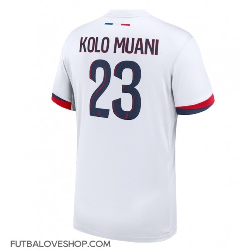 Dres Paris Saint-Germain Randal Kolo Muani #23 Preč 2024-25 Krátky Rukáv